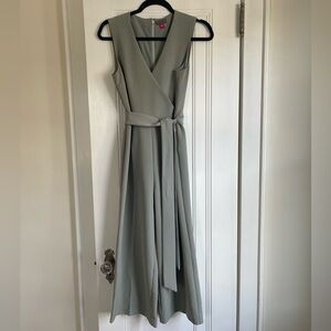 Vince Camuto jumpsuit sage green